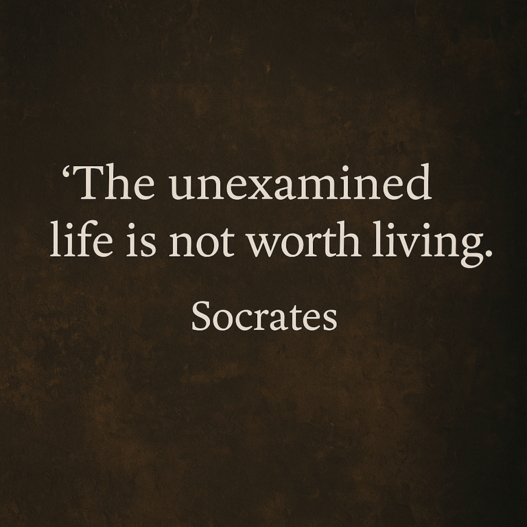 The Unexamined Life Is Not Worth Living: Why Self-Reflection Defines True Living